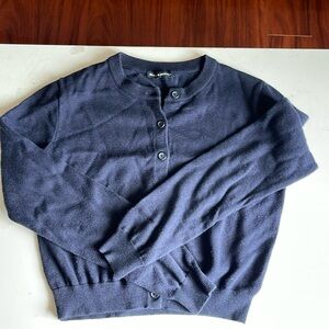 Brandy Melville Navy Button Cardigan